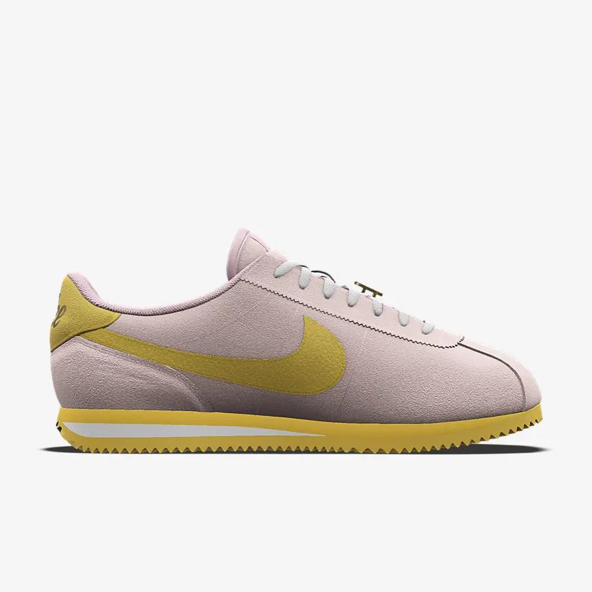 Giày Nike Cortez Unlocked By You Nữ Hồng Vàng